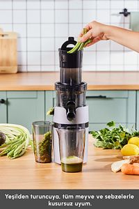 Slow Juicer Yavaş Sıkım Katı Meyve Sıkacağı ürün fotoğrafı