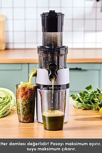 Slow Juicer Yavaş Sıkım Katı Meyve Sıkacağı ürün fotoğrafı