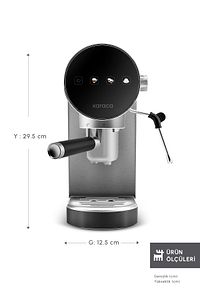 Coffee Art 1361 Inox Dijital 20 Bar Öğütülmüş Espresso Cappuccino ve Kapsül Kahve Makinesi ürün fotoğrafı