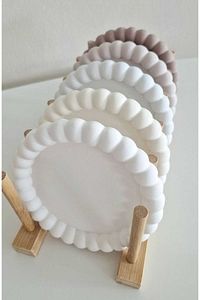 Bubble 2'li Dekoratif Beton Tabak Takı Tabağı Bardak Altlığı ürün fotoğrafı