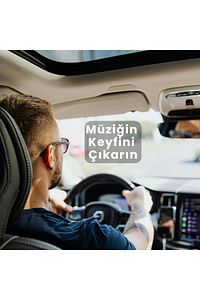 Mikrofonlu Araç Bluetooth Kiti USB 3.5mm Aux Bluetooth Çevirici HD Ses Kalite Micro SD Kart Destekli ürün fotoğrafı
