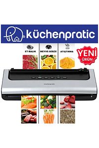 Küchen Pratic Vs7210 Silver Ev Tipi Elektrikli Vakum Makinesi 10 Adet Vakum Poşeti ürün fotoğrafı