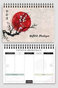Planlama Seti | 3 Ayrı Özel Ürün | Günlük Planlayıcı | Haftalık Planlayıcı | To-do List | Ikebana ürün fotoğrafı