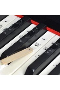 Piyano Org Klavye Tuşları Için Siyah Nota Sticker Etiketi Aksesuarı 37-49-54-61-88 Tuşlara Uygun ürün fotoğrafı