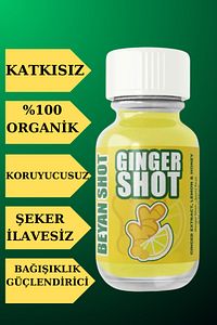 Ginger Shot Doğal Bitkisel Zencefil Shot 10 Adet (CAM ŞİŞELİ) ürün fotoğrafı