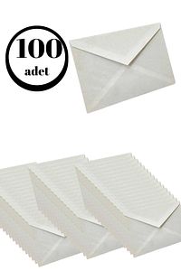 Kare Mektup Zarfı 11.4x16.2 Cm 70 Gram 100 Adet ürün fotoğrafı