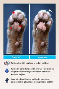 Kedi Pati Temizleme Köpüğü, Pati Yıkama, Nano Series, Hijyen Bakımı, Fırçalı Temizleyici Aparatı ürün fotoğrafı