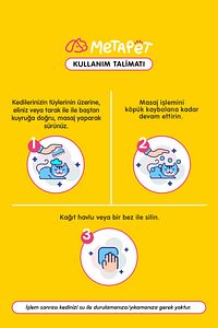 Kediler Için Kuru Köpük Şampuanı, Bit Pire Parazit Kene Damlası Tarağı Tasması Ile Kullanılabilir ürün fotoğrafı