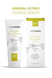 Doğal Yüz Güneş Kremi- Bebek, Çocuk, Yetişkin Güneş Kremi- Yüz Ve Vücut Güneş Kremi 50ml ürün fotoğrafı