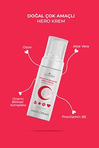 Cilt Bariyeri Onarıcı - Yenileyici & Nemlendirici Çok Amaçlı Hero Cream - %99 Doğal Içerik ürün fotoğrafı