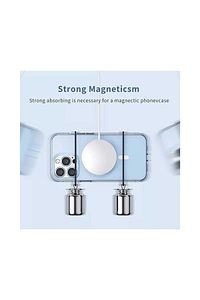 Apple Iphone 12 -12 Pro Kılıf Magsafe Wireless Şarj Destekli Şeffaf Kapak Magnetic Crystal Case ürün fotoğrafı