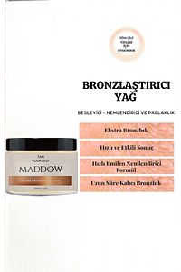 Yoğun Bronzlaştırıcı Güneş Yağı Nem Ve Parlaklık Veren Hindistan Cevizi Ve Kakao Yağı Katkılı 150ml ürün fotoğrafı