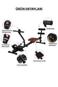 Row Shaper Kondisyon Küreği - Mekik Aleti - Fitness Aleti - Kondisyon Aleti - Alman Tasarım ürün fotoğrafı