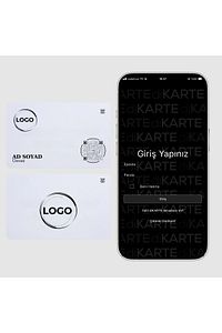 Classic Digital Card - White - Hazır Tasarım 1 ürün fotoğrafı