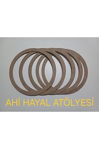 Ham Mdf Vidasız 15cm Çapında 1 Adet Kasnak Düş Kapanı Ve Makrome Örgü Çemberi ürün fotoğrafı