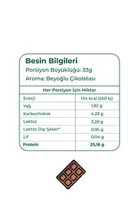 Doğal Whey Protein Tozu - Beyoğlu Çikolatası 100 g ürün fotoğrafı