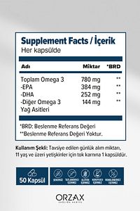 Plus Omega 3 1200 Mg 50 Kapsül 8697595870280 ürün fotoğrafı