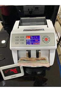 Turko TL Karışık, Dolar ve Euro Adet Sayım Sahte Para Tespitli Para Sayma Makinesi ürün fotoğrafı