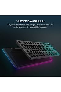 Eva 5 60m Mekanik Blue Switch Türkçe Q 88 Tuş Usb Gaming Klavye - 3 Yıl Garantili ürün fotoğrafı
