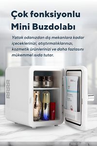4L Beyaz Mini Buzdolabı HMFR-01 ürün fotoğrafı