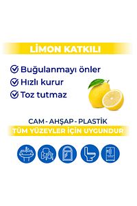 Pratik Yüzey Temizlik Havlusu Limon 96x4 (384 YAPRAK) ürün fotoğrafı