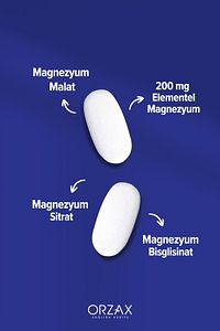 ExtraMag Üçlü Kombinasyon Magnezyum 200 mg Takviye Edici Gıda 30 Tablet ürün fotoğrafı
