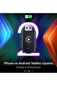 Kablosuz Car Play Adaptörü Apple Ve Android Cihazlar Için, Wireless Carplay Çevirici ürün fotoğrafı