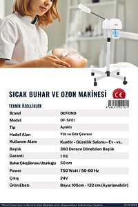 Lal Ayaklı Ve Ozonlu Yüz Buhar Makinesi Sıcak Vapozon Cilt Bakım Dokunmatik Ekran ürün fotoğrafı