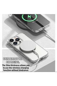 Apple Iphone 12 -12 Pro Kılıf Magsafe Wireless Şarj Destekli Şeffaf Kapak Magnetic Crystal Case ürün fotoğrafı