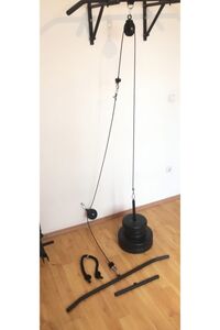 Makara Fitness Seti Cift Makara Seti ( Pushdown Triceps Biceps Lat Pulldown ) Çalışma Istasyonu ürün fotoğrafı