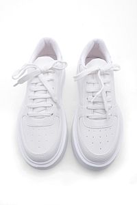Kadın Sneaker Yüksek Taban Bağcıklı Spor Ayakkabı Azin beyaz ürün fotoğrafı