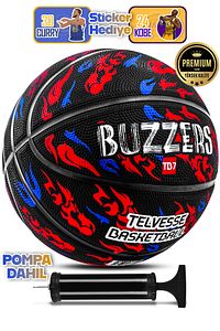 TB-500 Buzzers Basketbol Topu Pompalı Grafiti Kauçuk Dayanıklı Deep Channel Kabartma 7 NO ürün fotoğrafı