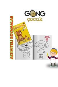 Gong Çocuk 4'lü Aktiviteli Boyama Seti | Pedagog Onaylı | Meb Uyumlu 2024 | Eğitici Ve Eğlenceli ürün fotoğrafı