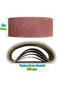 Tank Palet Zımpara (10 ADET) Sonsuz Bant 80 Kum Palet Tankın Zımparası Kağıdı 75 X 533 Mm ürün fotoğrafı