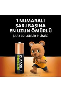 Şarj Edilebilir Aa 2500mah Piller, 4'lü Paket ürün fotoğrafı