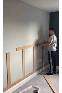 İskandinav Duvar Çıtası 100x7.8cm | Beş Adet Boyanabilir Duvar Çıtası | Lambri ürün fotoğrafı