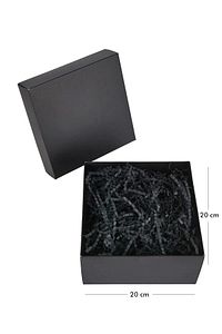 Boş Siyah Renk Hediye Kutusu 20x20x10 Cm ürün fotoğrafı