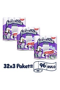 Plus Parfümlü Tuvalet Kağıdı 96 Rulo (32 RULO X 3 PAKET) ürün fotoğrafı