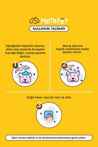Doğal Köpek Kuru Köpük Şampuanı Vanilya , Yavru Köpeklere Uygun Organik Formül Için, Tüy Bakımı ürün fotoğrafı