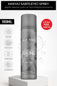 Makyaj Sabitleyici Sprey Makeup Fixing Sprey 150 ml - No Gas ürün fotoğrafı