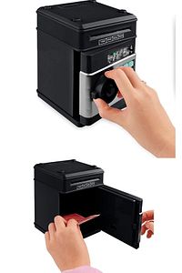 Şifreli Kasa Atm Elektronik Kumbara - Siyah ürün fotoğrafı