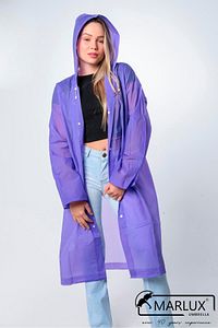 Kadın Erkek Yağmurluk Kapüşonlu Çıtçıtlı Eva Mor Yağmurluk M21mrc881r09 ürün fotoğrafı