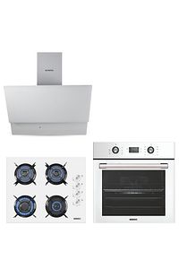 Ankastre Set Beyaz Cam 8 Programlı Dokunmatik ürün fotoğrafı