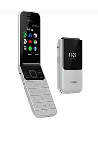 Aktif Kapaklı Kameralı Tuşlu Cep Telefonu Beyaz ürün fotoğrafı
