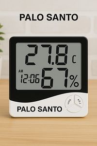 Dijital Oda Termometresi Sıcaklık Ve Nem Ölçer Masa Saati Alarm ürün fotoğrafı