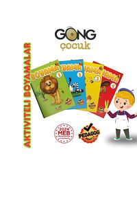 Gong Çocuk 4'lü Aktiviteli Boyama Seti | Pedagog Onaylı | Meb Uyumlu 2024 | Eğitici Ve Eğlenceli ürün fotoğrafı