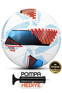 Orijinal Futbol Topu Wind Şişirme Pompalı Sert Zemin Halı Saha Futbol Topu Kırmızı Hibrit No:5. ürün fotoğrafı