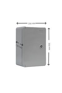 200 X 300 X 130 Opak Kapaklı Abs Elektrik Dağıtım Panosu Ip65 ürün fotoğrafı