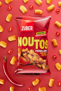 Noutos Fırınlanmış Nohut Cipsi Chili 55g X 12 Paket ürün fotoğrafı