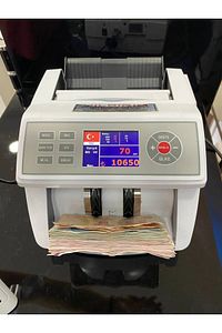 Turko TL Karışık, Dolar ve Euro Adet Sayım Sahte Para Tespitli Para Sayma Makinesi ürün fotoğrafı